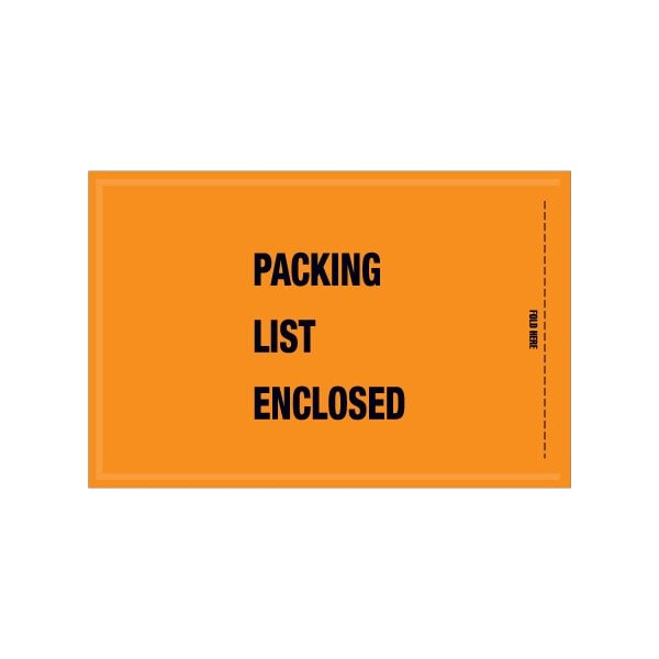 5 1/4 x 8'' - Mil-Spec ''Packing List Enclosed'' Envelopes, 1000PK