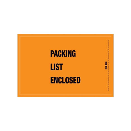 5 1/4 x 8'' - Mil-Spec ''Packing List Enclosed'' Envelopes, 1000PK