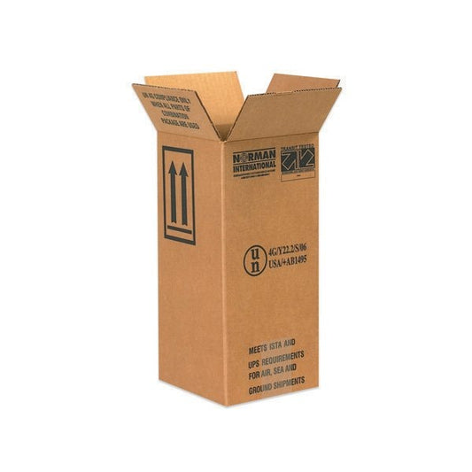 6 x 6 x 12 3/4'' 1 Plastic Jug Haz Mat Boxes, 20PK