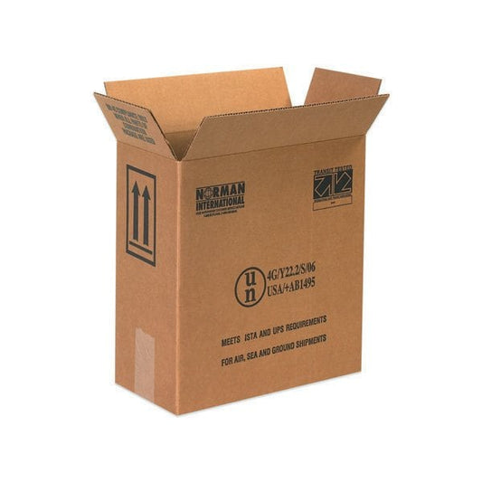 12 x 6 x 12 3/4'' 2 Plastic Jug Haz Mat Boxes, 20PK
