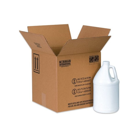 12 1/4 x 12 1/4 x 12 3/4'' 4 Plastic Jug Haz Mat Boxes, 20PK