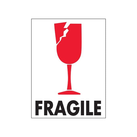 3 x 4'' - ''Fragile'' Labels, Style 2, 500PK