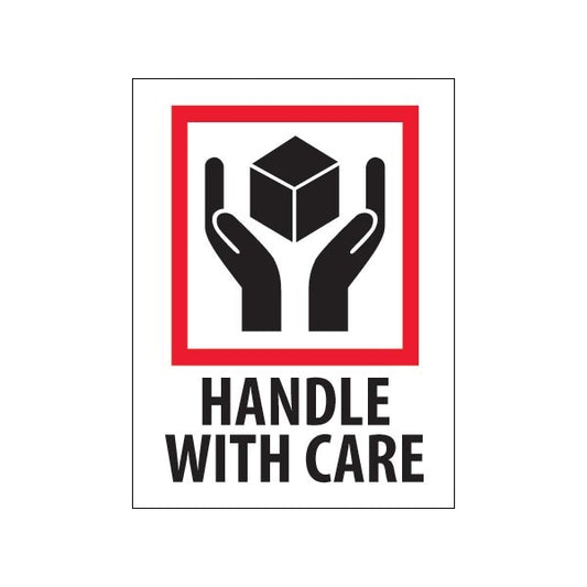 3 x 4'' - ''Handle With Care'' Labels