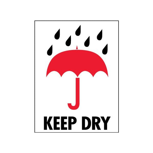 3 x 4'' - ''Keep Dry'' Labels