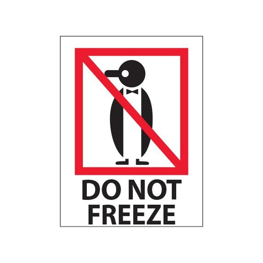 3 x 4'' - ''Do Not Freeze'' Labels