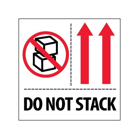4 x 4'' - ''Do Not Stack'' Labels