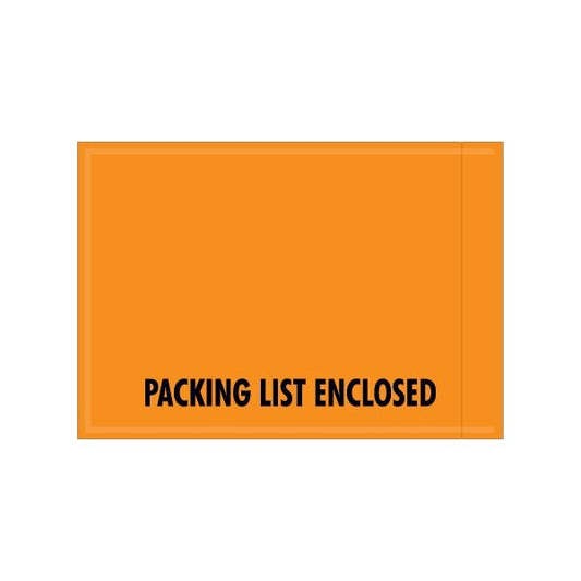 4-1/2 x 6'' - ''Packing List Enclosed'' Envelopes, Style 2, 1000PK