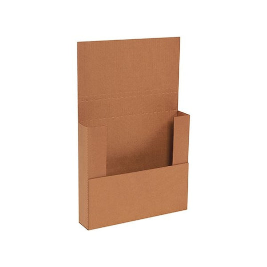 11-3/4 x 10-1/2 x 2-1/4'' Kraft Easy-Fold Mailers, 50PK
