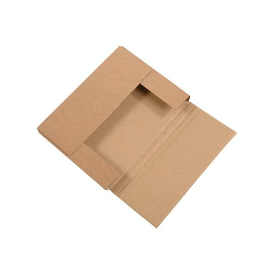 11 1/8 x 8-5/8 x 1'' Kraft Easy-Fold Mailers, 50PK