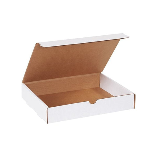 11 1/8 x 8-3/4 x 2'' White Literature Mailers, 50PK