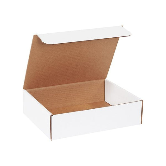 11 1/8 x 8-3/4 x 3'' White Literature Mailers, 50PK