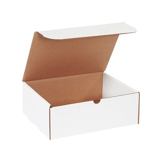 11 1/8 x 8-3/4 x 4'' White Literature Mailers, 50PK