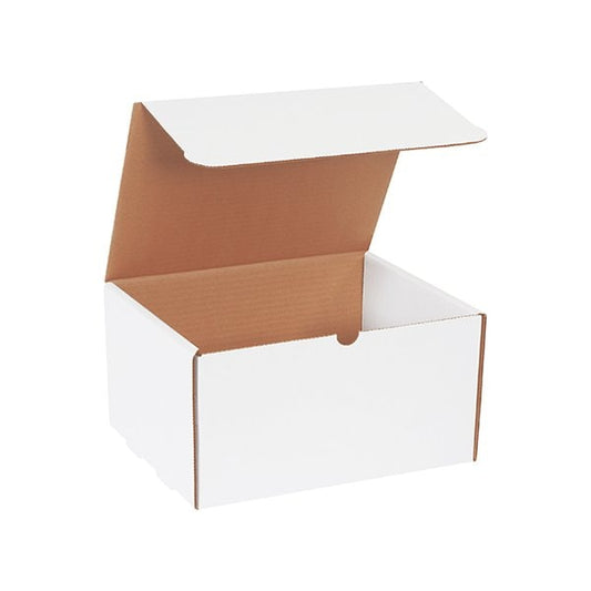 11 1/8 x 8-3/4 x 6'' White Literature Mailers, 50PK