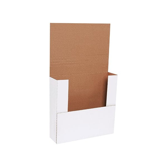12 x 11-1/2 x 3'' White Easy-Fold Mailers, 50PK