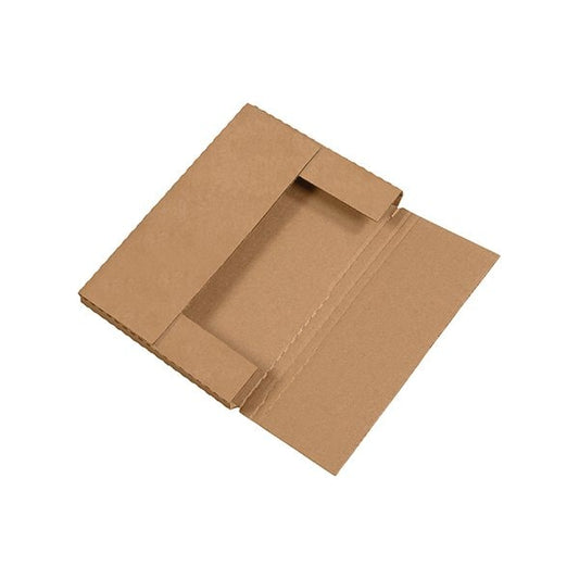 12 1/8 x 9 1/8 x 1'' Kraft Easy-Fold Mailers, 50PK