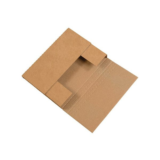 12 x 9 x 3'' Kraft Easy-Fold Mailers, 50PK