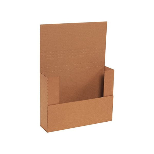 12 1/8 x 9 1/8 x 3'' Kraft Easy-Fold Mailers, 50PK