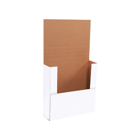 14 x 14 x 4'' White Easy-Fold Mailers, 50PK