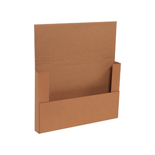 17-1/4 x 11-1/4 x 2'' Kraft Easy-Fold Mailers, 50PK