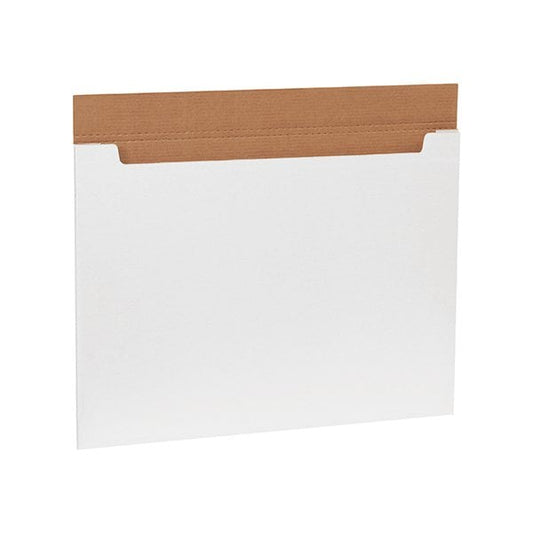 30 x 22-1/2 x 1/4'' White Jumbo Fold-Over Mailers, 20PK