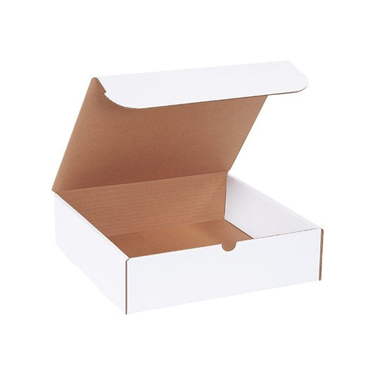12 x 11-3/4 x 3-1/4'' White Literature Mailers, 50PK