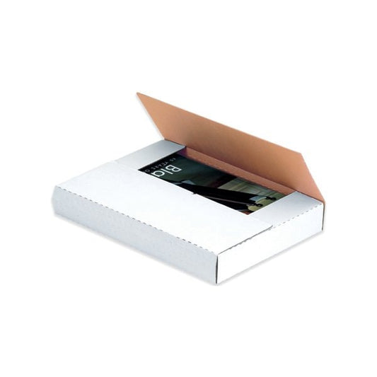 17 1/8 x 14 1/8 x 2'' White Easy-Fold Mailers, 50PK
