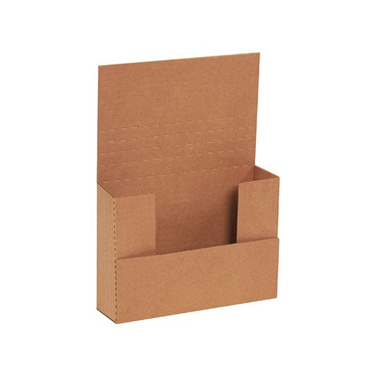 7-1/2 x 5-1/2 x 2'' Kraft Easy-Fold Mailers, 50PK