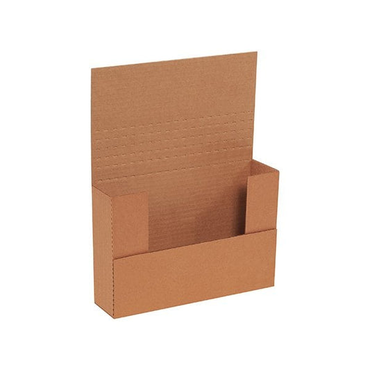 9-5/8 x 6-5/8 x 2-1/2'' Kraft Easy-Fold Mailers, 50PK