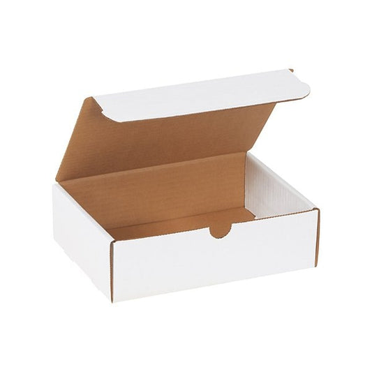 9 x 6-1/2 x 2-3/4'' White Literature Mailers, 50PK