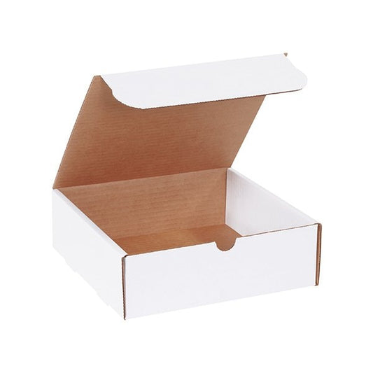 9 x 9 x 3'' White Literature Mailers, 50PK