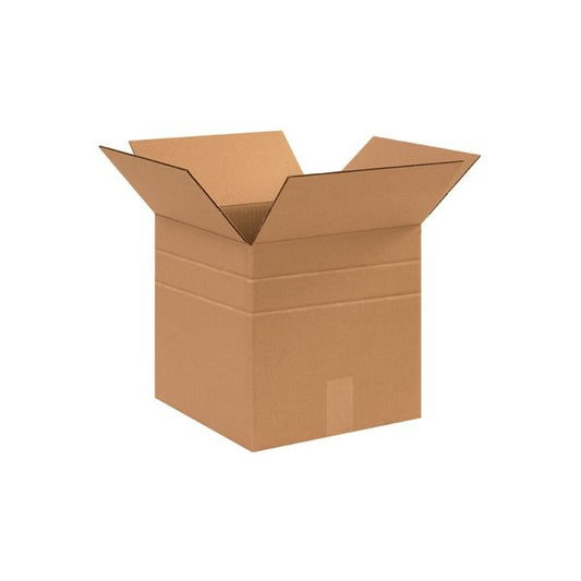 12 x 12 x 10'' Multi-Depth Corrugated Boxes, 25PK