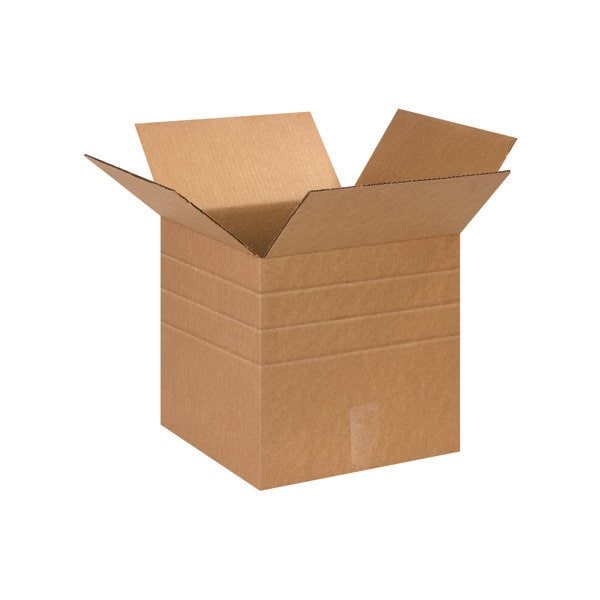 13 x 13 x 13'' Multi-Depth Corrugated Boxes, 25PK