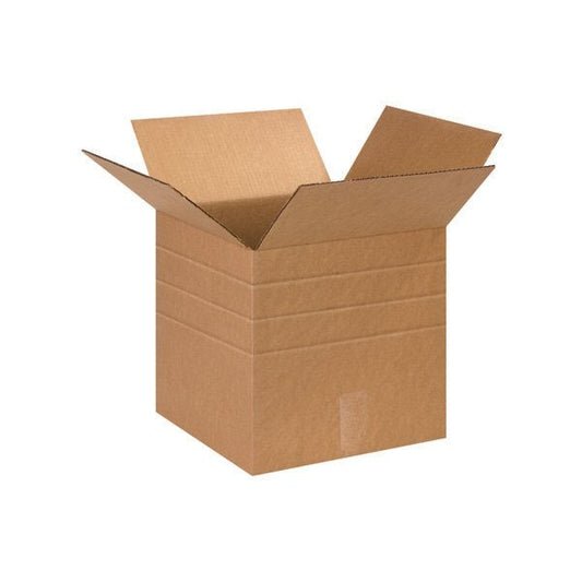 13 x 13 x 13'' Multi-Depth Corrugated Boxes, 25PK