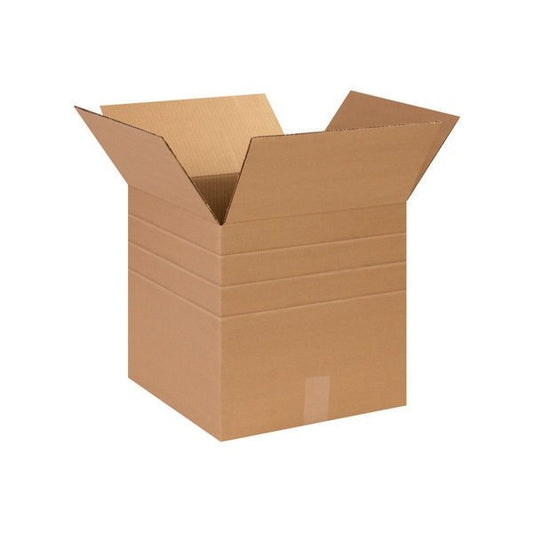 14 x 14 x 14'' Multi-Depth Corrugated Boxes, 25PK