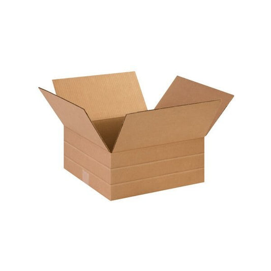 14 x 14 x 6'' Multi-Depth Corrugated Boxes, 25PK
