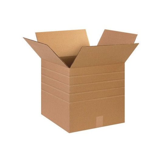 15 x 15 x 15'' Multi-Depth Corrugated Boxes, 25PK