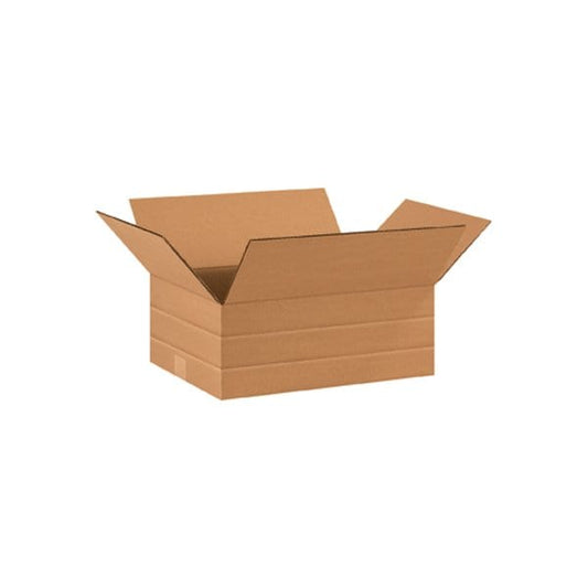 16 x 12 x 6'' Multi-Depth Corrugated Boxes, 25PK