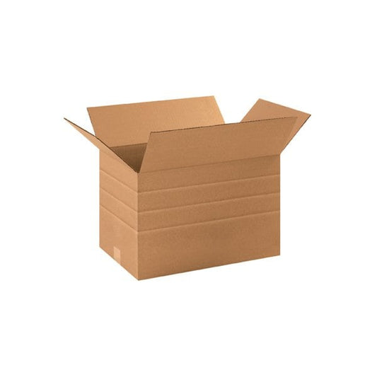 16 x 12 x 10'' Multi-Depth Corrugated Boxes, 25PK