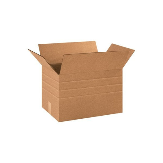18 x 12 x 12'' Multi-Depth Corrugated Boxes, 25PK
