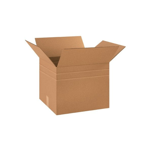 18 x 15 x 15'' Multi-Depth Corrugated Boxes, 10PK