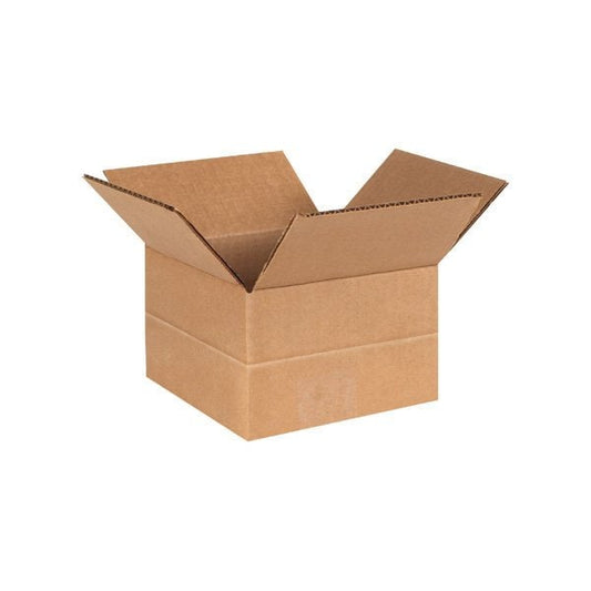 6 x 6 x 4'' Multi-Depth Corrugated Boxes, 25PK