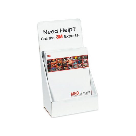 9-3/8 x 5-1/2 x 11-3/16'' White Literature Counter Display, 10PK