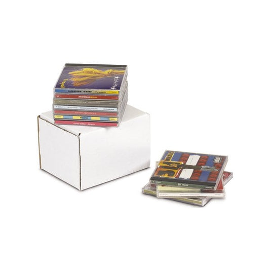 5-5/8 x 4-3/16 x 5'' White Outside Tuck Mailers, 50PK