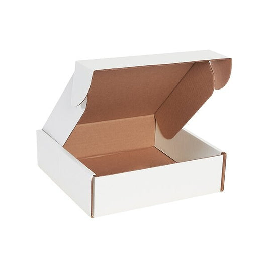 10 x 10 x 3'' White Deluxe Literature Mailer, 50PK