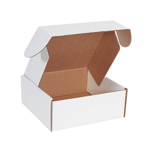 10 x 10 x 4'' White Deluxe Literature Mailers, 50PK