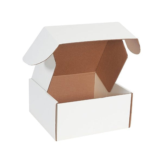 10 x 10 x 5'' White Deluxe Literature Mailers, 50PK