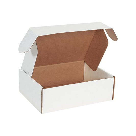 12 1/8 x 9-1/4 x 4'' White Deluxe Literature Mailers, 50PK