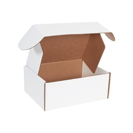 12 1/8 x 9-1/4 x 5'' White Deluxe Literature Mailers, 50PK