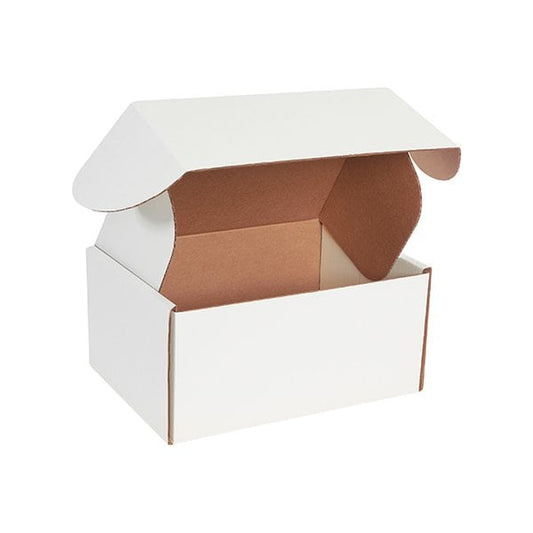 12 1/8 x 9-1/4 x 6'' White Deluxe Literature Mailers, 50PK