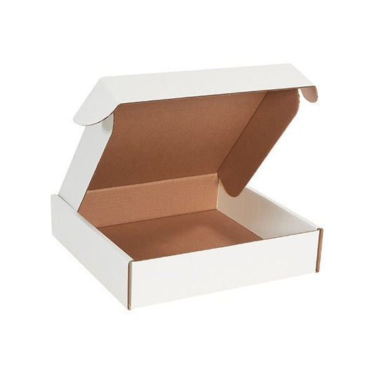 13 x 13 x 3'' White Deluxe Literature Mailers, 50PK